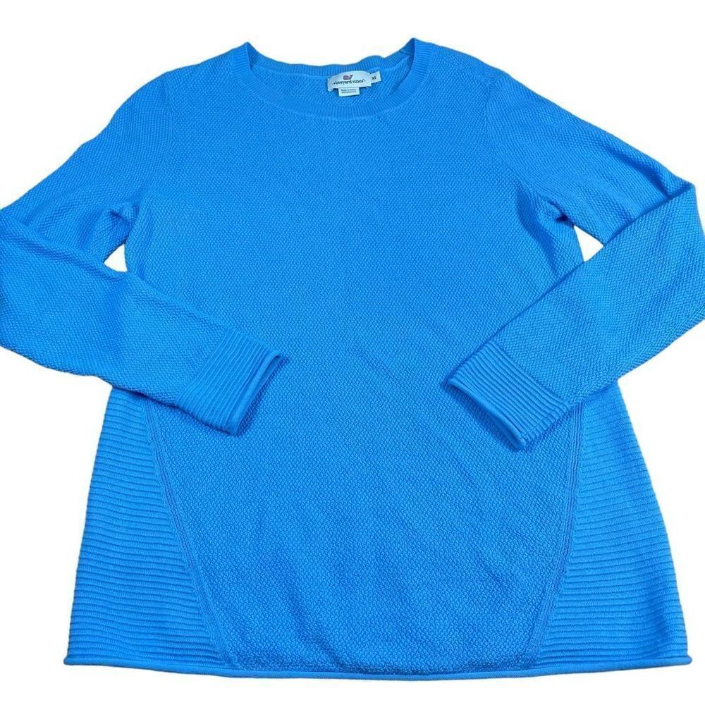 Vineyard Vines Womens Cotton Knit Sweater Blue sz‎ XS